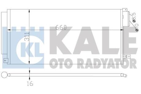 Радиатор кондиционера Fiat Bravo II, Punto/Opel Corsa D OTO RADYATOR Kale 389100