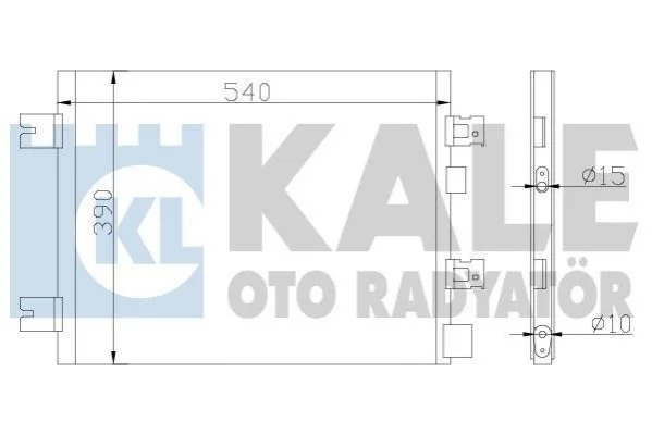 Радіатор кондиціонера Dacia Duster, Logan, Logan Mcv, Logan Express KALE OTO RADYATOR Kale 389300 (фото 1)