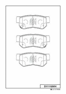 Колодки дискового тормоза KASHIYAMA D11118MH