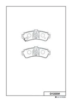Колодки дискового тормоза KASHIYAMA D1205M