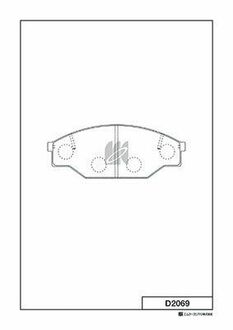 Колодки тормозные KASHIYAMA D2069