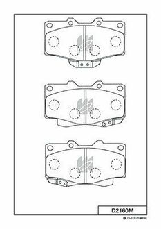 Колодки дискового гальма KASHIYAMA D2160M