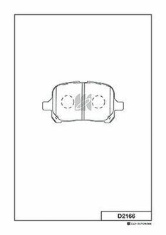 Колодки дискового тормоза KASHIYAMA D2166