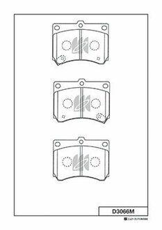 Колодки дискового тормоза KASHIYAMA D3066M