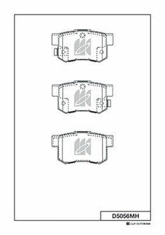 Колодки дискового тормоза KASHIYAMA D5056MH