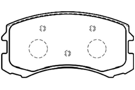 Тормозные колодки дисковые KAVO BP-5546 (фото 1)