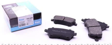 КОЛОДКИ ГАЛЬМІВНІ ПЕРЕДНІ Kangoo/Duster/Megane 05- KAVO KBP-6559