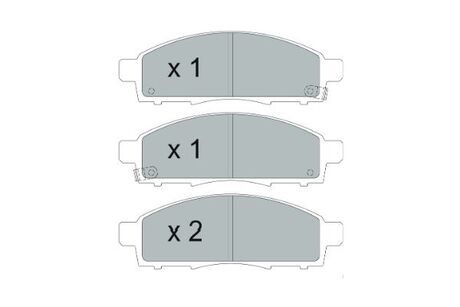 Комплект тормозных колодок KAVO KBP-6599