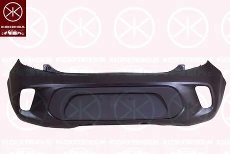 Бампер, задн, однорідний, чорн KLOKKERHOLM 3264950