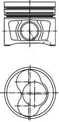 Поршень, комплект AUDI/SKODA/VW A4,Octavia,Superb,Caddy 2,0TDI 04-10 (1-2цил.) KS40408600 KOLBENSCHMIDT 40408600