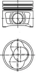 Поршень, комплект AUDI/SKODA/VW A4,Octavia,Superb,Caddy 2,0TDI 04-10 (3-4цил.) KS40409600 KOLBENSCHMIDT 40409600