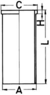 Гильза (100,4х97) DB OM314/362/356/364/366 с буртиком KOLBENSCHMIDT 89 177 190