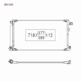 Радіатор кондиціонера KOYORAD CD011039