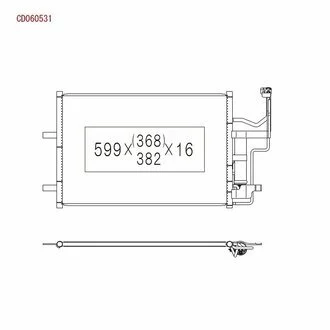 Радіатор кондиціонера KOYORAD CD060531