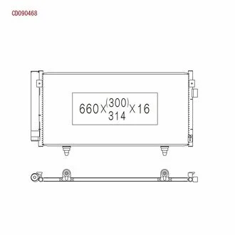 Радіатор кондиціонера KOYORAD CD090468