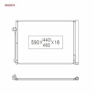 Радіатор кондиціонера KOYORAD CD420874