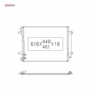 Радіатор кондиціонера KOYORAD CD440641