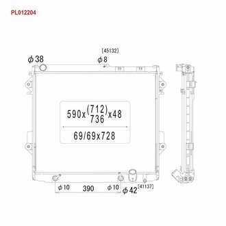 Радіатор системи охолодження KOYORAD PL012204 (фото 1)