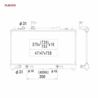 Радиатор системы охлаждения KOYORAD PL061679