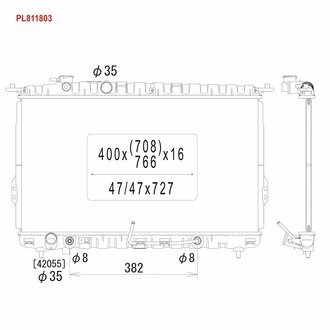 Радиатор системы охлаждения KOYORAD PL811803