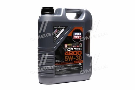 Масла моторные TOP TEC 4200 5W-30 API SM/CF ACEA A3-04/B4-04/C3-04 (Канистра 5л) LIQUI MOLY 7661/8973