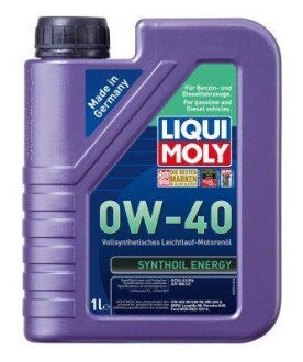 Моторна олива SYNTHOIL ENERGY 0W-40 1Л LIQUI MOLY 9514