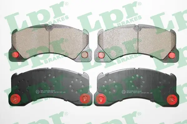 Колодки тормозные дисковые передние Porsche Cayenne (10-), Macan (15-)/ VW Touar LPR 05P1738 (фото 1)