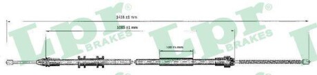 Трос ручного тормоза LPR C0699B