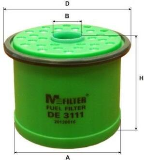 Фільтр паливний (змінний елемент) M-FILTER DE3111