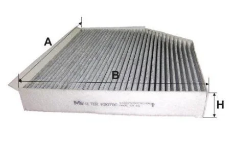 Фільтр салону вугільний M-FILTER K9070C