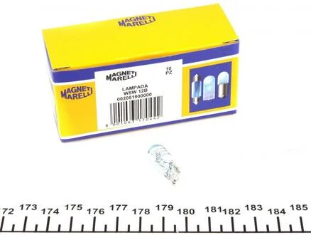 Автолампа W5W W2, 1x9, 5d 5 W світло-блакитна MAGNETI MARELLI 002051900000