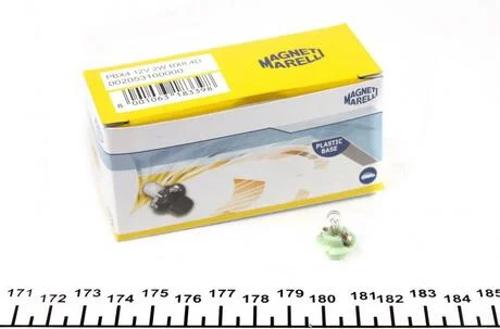 Автолампа B2,4W BX8,4d 2 W прозора MAGNETI MARELLI 002053100000
