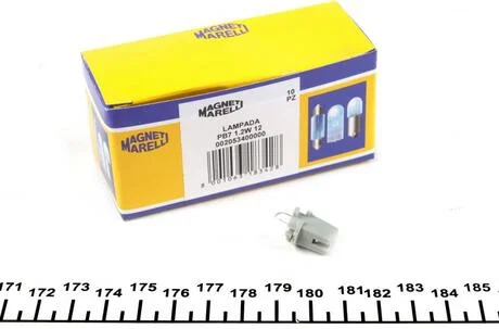 Автолампа B2,4W B8,7d 1,2 W прозора MAGNETI MARELLI 002053400000