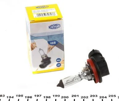 Автолампа H8 PGJ19-1 35 W прозрачная MAGNETI MARELLI 002547100000