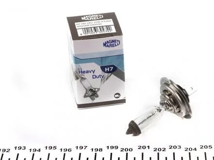 Автолампа H7 PX26d 70 W прозора MAGNETI MARELLI 002568100000