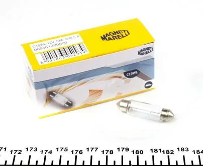 Автолампа B2,4W SV8,5-8 10 W прозора MAGNETI MARELLI 009461200000