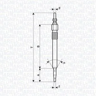 Свічка розжарення MAGNETI MARELLI 062900128304
