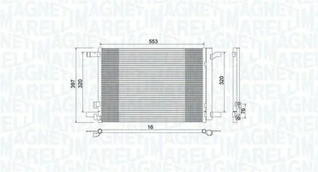 Радіатор кондиціонера MAGNETI MARELLI 350203964000