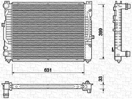 Радіатор охолоджування MAGNETI MARELLI BM712