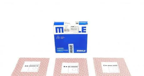 Кільця поршневі FIAT 84,00 1,6/1,8/2,0 (Mahle) MAHLE / KNECHT 008 65 N0