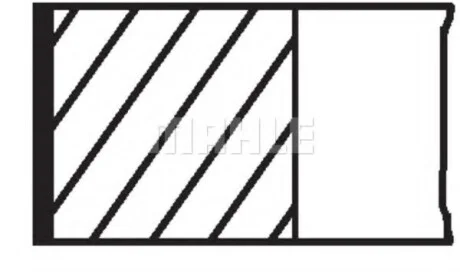 Комплект поршневих кілець FIAT Panda/OPEAL Combo "1,3 "03>> M01004N1 MAHLE / KNECHT 01004N1