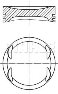 Поршень MAHLE / KNECHT 0157600