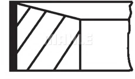 Кільця япоршневі MAHLE / KNECHT 021RS001150N2