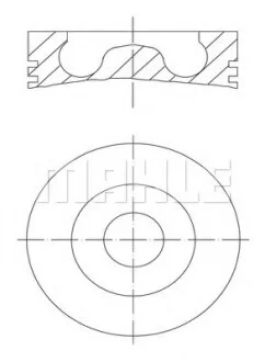 А_Поршень Mahle AUDI/VW A4,A6,A8,Q7,Phaeton,Touareg 3,0TDI 04- M0281600 MAHLE / KNECHT 0281600