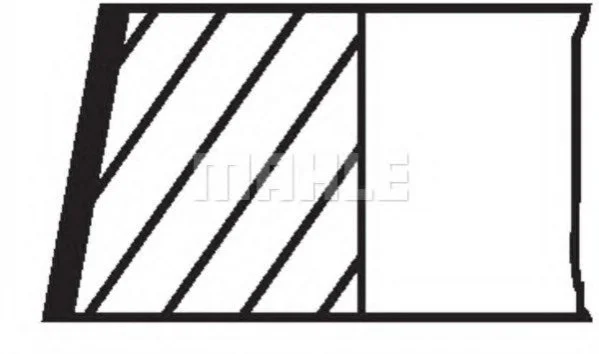 Комплект поршневых колец AUDI "2,4 "98-05 M MAHLE / KNECHT 03079N0 (фото 1)
