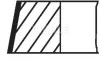 Комплект поршневых колец AUDI "2,4 "98-05 M MAHLE / KNECHT 03079N0 (фото 1)
