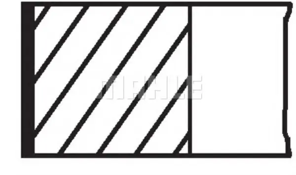 Комплект поршневих кілець MAHLE / KNECHT 03082N2 (фото 1)