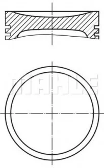 Поршень Mahle CITROEN/PEUGEOT Berlingo,C2,C3,Xsara,1007,Partner,206,306,307 1,4 95- M0401100 MAHLE / KNECHT 0401100