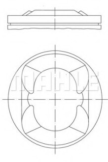 Поршень Mahle BMW B13B16A, CITROEN, PEUGEOT 5FW(EP6) 07-16 M081PI00110000 MAHLE / KNECHT 081PI00110000