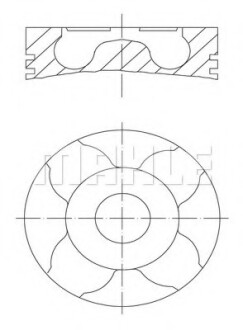 Поршень MAN MAHLE / KNECHT 229 14 00 (фото 1)